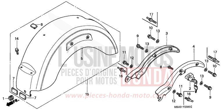 KOTFLUEGEL, HINTEN von Shadow Aero PEARL PARAGON PURPLE (P20E) von 1998